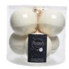kerstbal wol wit - Afbeelding 3